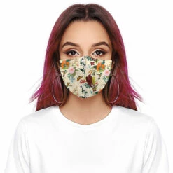 TRIOMPHE Masque Facial Coton 2 Couches 2 PCs Masque Anti Poussière UV Protection Réutilisable De Mode Unisexe Couvre-visage Lavable -Protection des voies respiratoires Soldes 39710164 5