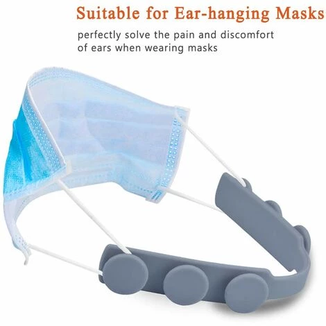 BETTERLIFE 4 Pcs Anti-Serrage Masque Sangle Extender Masque Titulaire Crochet Oreille Sangle Réglable Masque Boucle De Fixation Soulager La Pression Et La Douleur 4 BETTERLIFE 4 Pcs Anti-Serrage Masque Sangle Extender Masque Titulaire Crochet Oreille Sangle Réglable Masque Boucle De Fixation Soulager La Pression Et La Douleur – Image 2