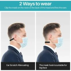 BETTERLIFE （10 Pièces） Extensions De Sangle De Masque, Crochet Masque En Silicone, Épargne-Oreilles, Anti-Serrage Sangle De Masque, Pour Adulte Et Enfant Petite Et Grosse Tête -Protection des voies respiratoires Soldes 39718347 5