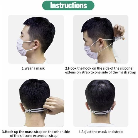 BETTERLIFE Lot De 6 Supports De Masque Protection Pour Rouge à Lèvres, Avec 6 Crochets Pour Boucle D'extension Masque.Support Interne Pour Le Nez Et La Respiration En Douceur 5 BETTERLIFE Lot De 6 Supports De Masque Protection Pour Rouge à Lèvres, Avec 6 Crochets Pour Boucle D'extension Masque.Support Interne Pour Le Nez Et La Respiration En Douceur – Image 3