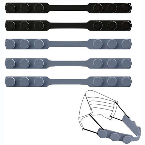 TRIOMPHE (10 Pièces) Extensions De Sangle De Masque, Crochet Masque En Silicone, Épargne-Oreilles, Anti-Serrage Sangle De Masque, Pour Adulte Et Enfant Petite Et Grosse Tête 4 TRIOMPHE (10 Pièces) Extensions De Sangle De Masque, Crochet Masque En Silicone, Épargne-Oreilles, Anti-Serrage Sangle De Masque, Pour Adulte Et Enfant Petite Et Grosse Tête – Image 2