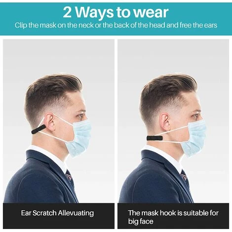 TRIOMPHE (10 Pièces) Extensions De Sangle De Masque, Crochet Masque En Silicone, Épargne-Oreilles, Anti-Serrage Sangle De Masque, Pour Adulte Et Enfant Petite Et Grosse Tête 7 TRIOMPHE (10 Pièces) Extensions De Sangle De Masque, Crochet Masque En Silicone, Épargne-Oreilles, Anti-Serrage Sangle De Masque, Pour Adulte Et Enfant Petite Et Grosse Tête – Image 5