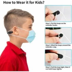 TRIOMPHE Extenseur De Sangle De Masque En Silicone Avec Boutons, 5 Pièces D'extension De Masque Anti-Dérapant Réglable, Anti-Serrage Souple Sangle D'oreille Crochet Economiseur Protecteur - Noir 9 TRIOMPHE Extenseur De Sangle De Masque En Silicone Avec Boutons, 5 Pièces D'extension De Masque Anti-Dérapant Réglable, Anti-Serrage Souple Sangle D'oreille Crochet Economiseur Protecteur - Noir -Protection des voies respiratoires Soldes 39859733 3