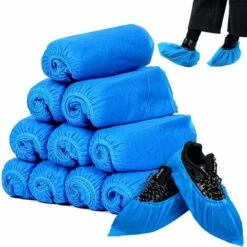TRIOMPHE Couvre Chaussures Jetables, 100 Pcs Surchaussures Jetables, Antidérapants Et Anti-salissures, Gardent La Pièce/la Voiture/la Moquette Propres Pour Les Familles Et Les Voyages En Plein Air