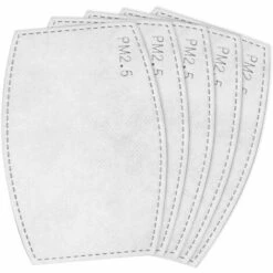 VERSAILLESFR Lot De 50 Filtres à Charbon Actif Remplaçables PM 2,5-5 Couches De Chiffon Anti-buée