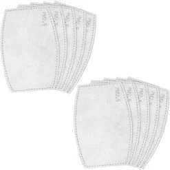 VERSAILLESFR Lot De 50 Filtres à Charbon Actif Remplaçables PM 2,5-5 Couches De Chiffon Anti-buée 11 VERSAILLESFR Lot De 50 Filtres à Charbon Actif Remplaçables PM 2,5-5 Couches De Chiffon Anti-buée -Protection des voies respiratoires Soldes 40003680 5