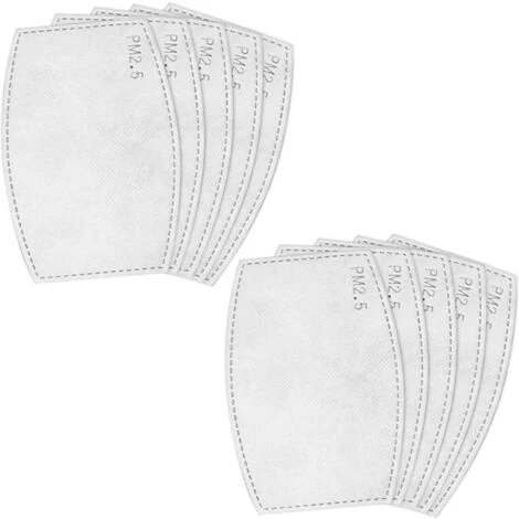 VERSAILLESFR Lot De 50 Filtres à Charbon Actif Remplaçables PM 2,5-5 Couches De Chiffon Anti-buée 7 VERSAILLESFR Lot De 50 Filtres à Charbon Actif Remplaçables PM 2,5-5 Couches De Chiffon Anti-buée – Image 5