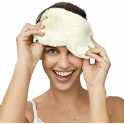TANABATA Masque De Sommeil Masque En Soie Femme Masque De Nuit Masque Peluche Cache Yeux Pour Dormir Adultes -Protection des voies respiratoires Soldes 40572831 4