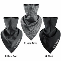 GOLOVEJOY Cyclisme Face Cover Femmes Hommes Respirant Reflechissant Visage Cou Cache-Cou Pour La Peche Sur Glace Camping Alpinisme, Gris Clair -Protection des voies respiratoires Soldes 40637008 3