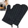 TRIOMPHE Gants De Four Et Maniques Cuisine, Gants De Cuisine, Gant Pour Four Anti Chaleur Silicone Résistant à Chaleur Et Antidérapant, Adaptés Pour La Cuisson, Le Grillage, 1 Paire -Protection des voies respiratoires Soldes 41347882 1