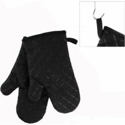 TRIOMPHE Gants De Four Et Maniques Cuisine, Gants De Cuisine, Gant Pour Four Anti Chaleur Silicone Résistant à Chaleur Et Antidérapant, Adaptés Pour La Cuisson, Le Grillage, 1 Paire -Protection des voies respiratoires Soldes 41347882 5