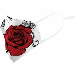 PERLE RARE Masque Facial 4 Pièces Réutilisable - Lavable Et Respirant - Distanciation Sociale (Crâne De Rosae) -Protection des voies respiratoires Soldes 41394039 3