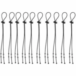 ILOVEMILAN 10pcs Attache Masque En Silicone Accroche Masque Derrière Tête Crochet Extension De Sangle De Masque Enfant Adulte Attaches Protection Oreille,noir