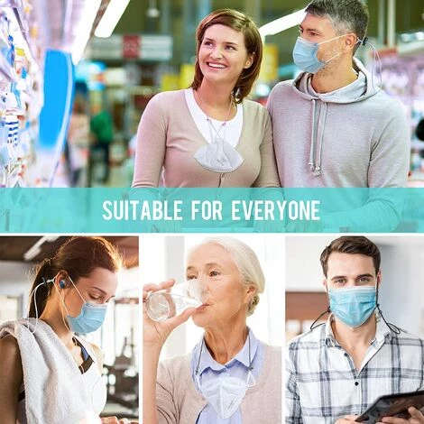 ILOVEMILAN 10pcs Attache Masque En Silicone Accroche Masque Derrière Tête Crochet Extension De Sangle De Masque Enfant Adulte Attaches Protection Oreille,noir 7 ILOVEMILAN 10pcs Attache Masque En Silicone Accroche Masque Derrière Tête Crochet Extension De Sangle De Masque Enfant Adulte Attaches Protection Oreille,noir – Image 5