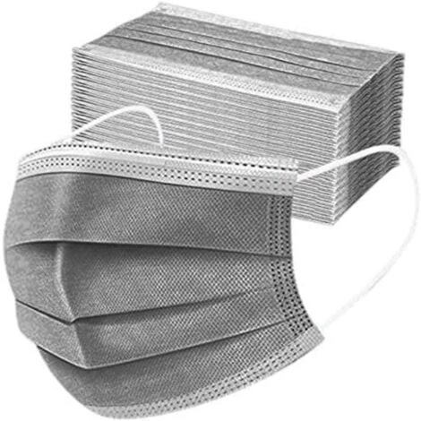 ILOVEMILAN Une Fois 3 Couches, Confortable, Convient Pour Un Usage Quotidien, Le Sport Et Le Travail, Convient Aux Adultes à Plusieurs Reprises (50Pcs, Gris) 3 ILOVEMILAN Une Fois 3 Couches, Confortable, Convient Pour Un Usage Quotidien, Le Sport Et Le Travail, Convient Aux Adultes à Plusieurs Reprises (50Pcs, Gris)