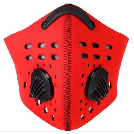 ILOVEMILAN Masque Anti-poussière, Demi-Masque De Filtre Coupe-Vent Respirant Avec Crochet Et Boucle, Matériau Néoprène De Qualité Pour Le Cyclisme En Extérieur(Rouge) 3 ILOVEMILAN Masque Anti-poussière, Demi-Masque De Filtre Coupe-Vent Respirant Avec Crochet Et Boucle, Matériau Néoprène De Qualité Pour Le Cyclisme En Extérieur(Rouge)