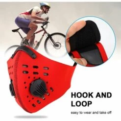 ILOVEMILAN Masque Anti-poussière, Demi-Masque De Filtre Coupe-Vent Respirant Avec Crochet Et Boucle, Matériau Néoprène De Qualité Pour Le Cyclisme En Extérieur(Rouge) 9 ILOVEMILAN Masque Anti-poussière, Demi-Masque De Filtre Coupe-Vent Respirant Avec Crochet Et Boucle, Matériau Néoprène De Qualité Pour Le Cyclisme En Extérieur(Rouge) -Protection des voies respiratoires Soldes 41486023 3