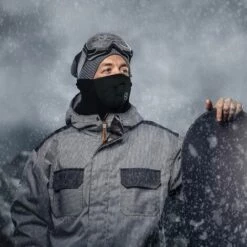 BETTERLIFE BETTE 2pcsMasque Facial En Noir Parfait Pour L'hiver Et Les Sports: Ski, Snowboard, BMX, Vélo, Course, Randonnée, Paintball Et Activités De Plein Air -Protection des voies respiratoires Soldes 41557779 3