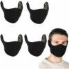 ILOVEMILAN Masque Chaud D'hiver,Masque D'hiver Facial Pour à L'épreuve Du Vent, Anti-Poussière,Anti-Buée Avec Protège-Oreilles Ajustables 4pcs -Protection des voies respiratoires Soldes 41575470 1