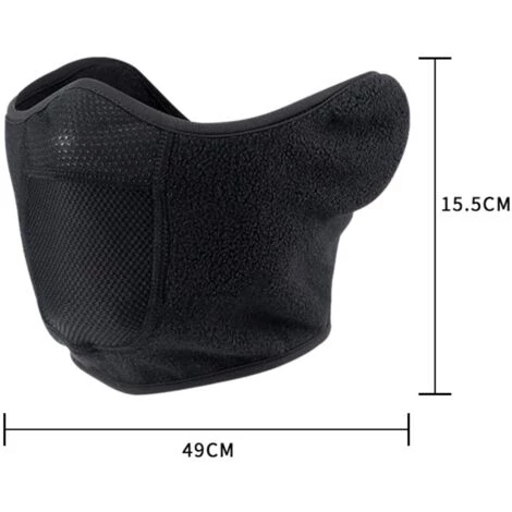 ILOVEMILAN Tour De Cou Masque Pour Motards Unisexe Hiver Protection Nez Bouches Oreilles Cou Chaud Respirant Léger Masque 4 ILOVEMILAN Tour De Cou Masque Pour Motards Unisexe Hiver Protection Nez Bouches Oreilles Cou Chaud Respirant Léger Masque – Image 2