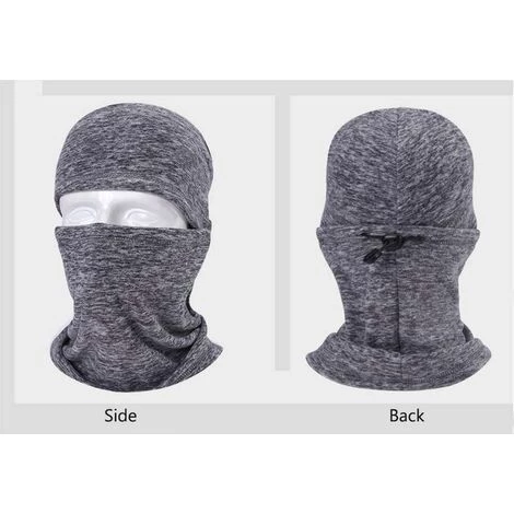 ILOVEMILAN Coupe-Vent Cagoules Masque De Visage Ski Moto Capuche Calotte De Cyclisme, Respirant Chaud Hiver Élastique Taille D'hommes Et Femmes (gris) 4 ILOVEMILAN Coupe-Vent Cagoules Masque De Visage Ski Moto Capuche Calotte De Cyclisme, Respirant Chaud Hiver Élastique Taille D'hommes Et Femmes (gris) – Image 2