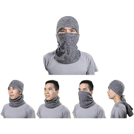 ILOVEMILAN Coupe-Vent Cagoules Masque De Visage Ski Moto Capuche Calotte De Cyclisme, Respirant Chaud Hiver Élastique Taille D'hommes Et Femmes (gris) 7 ILOVEMILAN Coupe-Vent Cagoules Masque De Visage Ski Moto Capuche Calotte De Cyclisme, Respirant Chaud Hiver Élastique Taille D'hommes Et Femmes (gris) – Image 5