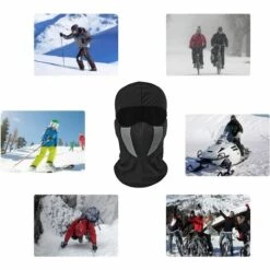 TRIOMPHE TRIOM Multifonction Ultra Léger,Cagoule Respirante Coupe-Vent Masque Cache-Cou Anti Poussière/Froid,Femme Homme Casques élastique Tour De Cou Pour Randonnée Moto Vélo Tactique Escalade -Protection des voies respiratoires Soldes 41657410 5