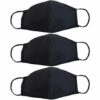 ILOVEMILAN Masque Réutilisable Disponible En Plusieurs Tailles - Confort Respirant, Masque De Sécurité, Lavable Entièrement Machine Noir（3pcs) -Protection des voies respiratoires Soldes 42070431 1