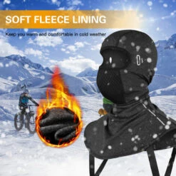 HAPPYSHOPPING Cyclisme Coupe-Vent Balaclava Face Cover Pour Hommes Femmes Sports De Plein Air Cyclisme Ski Snowboard Moto, Modele: Gris Mince - Modele:Gris Mince -Protection des voies respiratoires Soldes 42074073 5