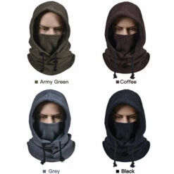 HAPPYSHOPPING Hiver Chaud Polaire Cagoule Sports D'hiver Casquette Couvre-cou Cache-cou Pour Cyclisme Ski Moto, Modele: Gris - Modele:Gris -Protection des voies respiratoires Soldes 42109313 2