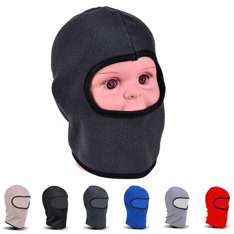 HAPPYSHOPPING Enfants Cagoule Chapeau Hiver Plein Visage Masque De Ski Coupe-Vent Polaire Cache-Cou Pour Garçons Filles, Modele: Beige - Modele:Beige 4 HAPPYSHOPPING Enfants Cagoule Chapeau Hiver Plein Visage Masque De Ski Coupe-Vent Polaire Cache-Cou Pour Garçons Filles, Modele: Beige - Modele:Beige – Image 2