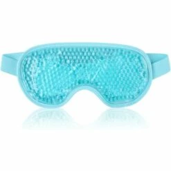 VERSAILLESFR Masque Yeux Froid Masque Des Yeux Gel Gonflés, Cernes, Migraine Réutilisable Poche De Glace En Yeux Pour Thérapie Froid Chaud - Bleu