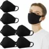 TANABATA Masque De Protection 6 Pcs Visage Lavable Coton Unisexe Reutilisables Pour Le Cyclisme Lavables-M/L -Protection des voies respiratoires Soldes 43186574 1