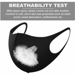 TANABATA Masque De Protection 6 Pcs Visage Lavable Coton Unisexe Reutilisables Pour Le Cyclisme Lavables-M/L -Protection des voies respiratoires Soldes 43186574 3