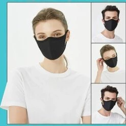 TANABATA Masque De Protection 6 Pcs Visage Lavable Coton Unisexe Reutilisables Pour Le Cyclisme Lavables-M/L -Protection des voies respiratoires Soldes 43186574 5
