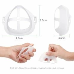 TANABATA Masque De Protection 10 PCS Supports Masque,Support De Masque Respirant, Support Masque Silicone Doux Inodore Et Inoffensif Pour Le Corps Humain, Coque Masque Lavable Et Réutilisable -Protection des voies respiratoires Soldes 43186633 3