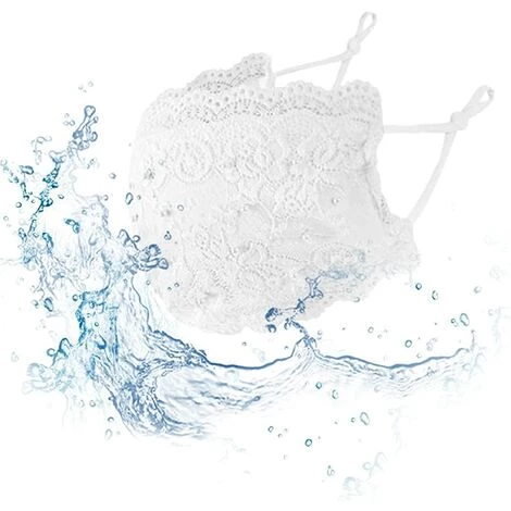 HIASDFLS Masque Facial Tendance En Dentelle Et Perles Pour Enterrement De Vie De Jeune Fille 4 HIASDFLS Masque Facial Tendance En Dentelle Et Perles Pour Enterrement De Vie De Jeune Fille – Image 2