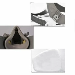 SUN FLOWER Ensemble De 7 Pièces 6200 Masque à Gaz Demi-masque Anti-poussière Et Peinture En Aérosol De Gaz Chimique Odeur Particulière Et Prévention De La Fumée Décoration Masque De Protection（4） -Protection des voies respiratoires Soldes 43225125 4