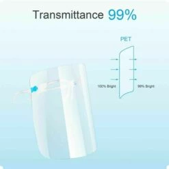 Components Visières De Sécurité Pour Le Visage Protection Complète Résistant Aux éclaboussures Anti-buée Léger Réglable Transparent Unisexe Triomphe Lot De 10 -Protection des voies respiratoires Soldes 43349202 5