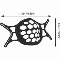 Supports De Internes 3D En Silicone Pour Masque, Cadre Intérieur En Silicone, Support De Protection Pour Rouge à Lèvres RéUtilisable Et Lavable Translucide， Triomphe（noir）[Pack 10 Unités] -Protection des voies respiratoires Soldes 43349205 5