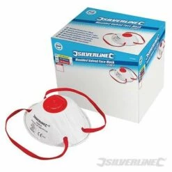 SILVERLINE Masques Respiratoires Moulés à Valve FFP3 NR, Présentoir 0 Pcs, FFP3 NR