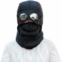 THSINDE Chapeau De Fourrure De Trappeur D'hiver, Chapeaux De Soldat Avec Couvre-visage -Protection des voies respiratoires Soldes 43997508 4