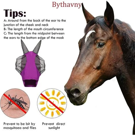 ECHOO Masque Anti-mouches Pour Chevaux,Masques Anti-mouches Pour Chevaux Avec Oreilles,Masque Anti-mouches En Lycra Lisse Et élastique,Protection équestre Et UV 7 ECHOO Masque Anti-mouches Pour Chevaux,Masques Anti-mouches Pour Chevaux Avec Oreilles,Masque Anti-mouches En Lycra Lisse Et élastique,Protection équestre Et UV – Image 5