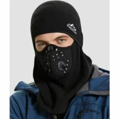 ILOVEMILAN Cagoule, Balaclava Cagoule Moto, Cagoule Homme, Couverture De Visage Intégrale, Masque Anti Poussiere Noir, Cagoule Poreux Trous Cache-col Pour Moto, Ski, Cyclisme, Protection UV, Anti Poussiere