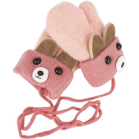 Moufles Bébé ThermiqueTriomphe Gants Hiver Automne Epais Mitaines Tricoté Crochet Chaud Douce Gants Plein-Doigts Motif Cartoon Mignon Gloves Ski Snowboard Camping Vélo Pour Enfants Garçons Filles 0-3 Ans 5 Moufles Bébé ThermiqueTriomphe Gants Hiver Automne Epais Mitaines Tricoté Crochet Chaud Douce Gants Plein-Doigts Motif Cartoon Mignon Gloves Ski Snowboard Camping Vélo Pour Enfants Garçons Filles 0-3 Ans – Image 3