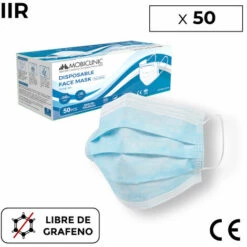 50 Masques Chirurgicaux Type IIR | 0,13€/ Pièce | Sans Graphène | 3 Couches | Jetables | 1 Boîte De 50 Pcs | Mobiclinic 8 50 Masques Chirurgicaux Type IIR | 0,13€/ Pièce | Sans Graphène | 3 Couches | Jetables | 1 Boîte De 50 Pcs | Mobiclinic -Protection des voies respiratoires Soldes 45794367 2