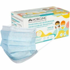 50 Masques Chirurgicaux IIR Pour Enfants (ou Adultes Taille XS) | 0,15€/ Pièce | Sans Graphène | Boîte De 50 Pièces | Mobiclinic