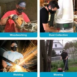 BARES Masque Anti-poussière Pour Menuiserie Construction Tondre Ponçage Jardinage Nettoyage Peinture Sciage Et Meulage -Protection des voies respiratoires Soldes 46376607 4