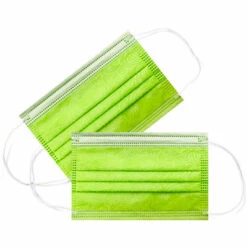 Masque Hygiénique Jetable -Masque Polypropylène à 3 Couches Léger Souple Et Respirant Pince à Nez Protection Faciale Haute Filtration [Non Réutilisable]，Irisfr（5 Couleurs，50pcs） -Protection des voies respiratoires Soldes 46378998 3