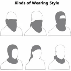 VERSAILLESFR Masque Facial Balaclava, Polyvalent Respirant Doux Coupe-vent Moto Vélo Balaclava Cagoule Tactique Capuchon Masque De Ski élastique Chapeau De Cagoule Coiffe Casque Doublure - Taille Universelle -Versailles -Protection des voies respiratoires Soldes 46395263 5